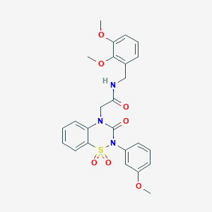 N-(2,3-dimethoxybenzyl)-2-(2-(3-methoxyphenyl)-1,1-dioxido-3-oxo-2H-benzo[e][1,2,4]thiadiazin-4(3H)-yl)acetamide