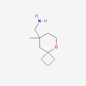 {8-Methyl-5-oxaspiro[3.5]nonan-8-yl}methanamine