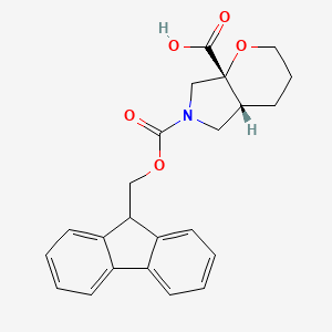 (4Ar,7aR)-6-(9H-fluoren-9-ylmethoxycarbonyl)-2,3,4,4a,5,7-hexahydropyrano[2,3-c]pyrrole-7a-carboxylic acid