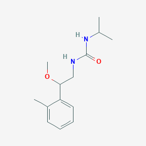 molecular formula C14H22N2O2 B2779256 1-Isopropyl-3-(2-methoxy-2-(o-tolyl)ethyl)urea CAS No. 1797281-42-5