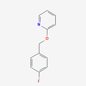 molecular formula C12H10FNO B2779259 2-[(4-Fluorophenyl)methoxy]pyridine CAS No. 1304770-84-0