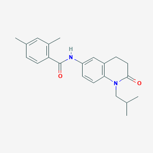 molecular formula C22H26N2O2 B2779262 N-(1-isobutyl-2-oxo-1,2,3,4-tetrahydro-6-quinolinyl)-2,4-dimethylbenzamide CAS No. 946269-98-3