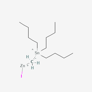 molecular formula C13H29ISnZn B2779268 Iodozinc(1+);tributyl(methanidyl)stannane CAS No. 2265921-91-1