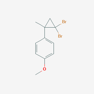 molecular formula C11H12Br2O B2779288 1-(2,2-Dibromo-1-methylcyclopropyl)-4-methoxybenzene CAS No. 52178-73-1