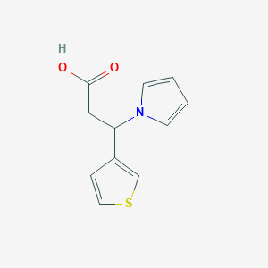3-(1H-pyrrol-1-yl)-3-(thiophen-3-yl)propanoic acid