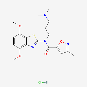 N-(4,7-dimethoxybenzo[d]thiazol-2-yl)-N-(3-(dimethylamino)propyl)-3-methylisoxazole-5-carboxamide hydrochloride