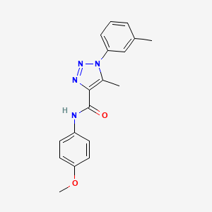 N-(4-methoxyphenyl)-5-methyl-1-(3-methylphenyl)-1H-1,2,3-triazole-4-carboxamide