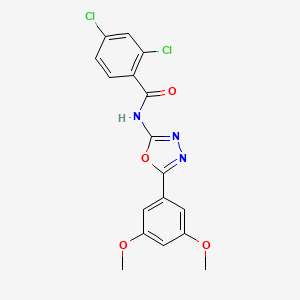 2,4-dichloro-N-(5-(3,5-dimethoxyphenyl)-1,3,4-oxadiazol-2-yl)benzamide