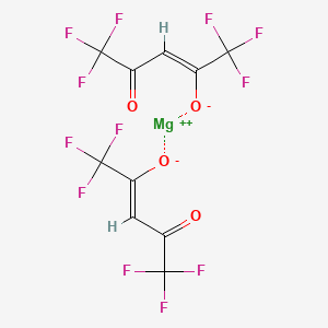 molecular formula C10H2F12MgO4 B2779360 Magnesium;1,1,1,5,5,5-hexafluoro-4-oxopent-2-en-2-olate CAS No. 19648-85-2