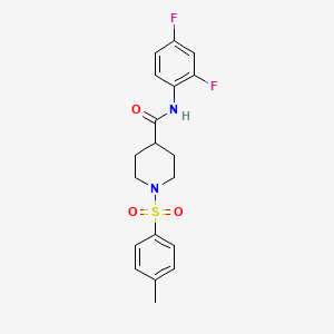 N-(2,4-difluorophenyl)-1-[(4-methylphenyl)sulfonyl]piperidine-4-carboxamide