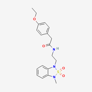2-(4-ethoxyphenyl)-N-(2-(3-methyl-2,2-dioxidobenzo[c][1,2,5]thiadiazol-1(3H)-yl)ethyl)acetamide