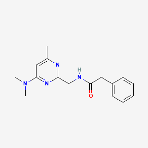 molecular formula C16H20N4O B2779389 N-{[4-(dimethylamino)-6-methylpyrimidin-2-yl]methyl}-2-phenylacetamide CAS No. 1797718-61-6