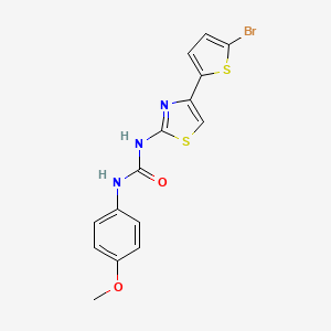 B2779414 1-(4-(5-Bromothiophen-2-yl)thiazol-2-yl)-3-(4-methoxyphenyl)urea CAS No. 330189-55-4