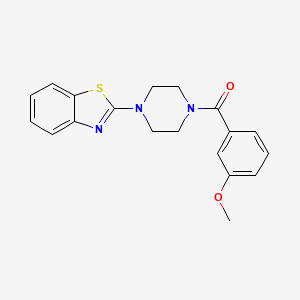 molecular formula C19H19N3O2S B2779433 2-[4-(3-Methoxybenzoyl)piperazin-1-yl]-1,3-benzothiazole CAS No. 478077-03-1
