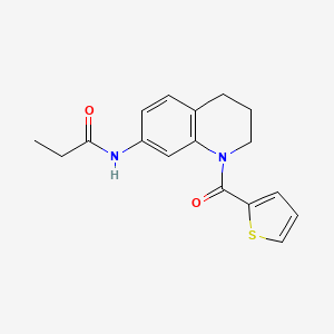 N-[1-(thiophene-2-carbonyl)-3,4-dihydro-2H-quinolin-7-yl]propanamide