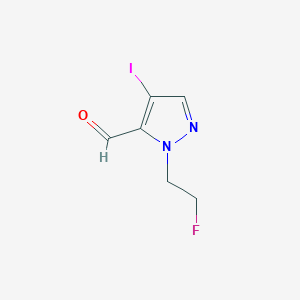 1-(2-Fluoroethyl)-4-iodo-1H-pyrazole-5-carbaldehyde