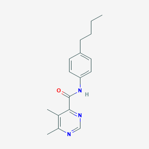 molecular formula C17H21N3O B2779530 N-(4-Butylphenyl)-5,6-dimethylpyrimidine-4-carboxamide CAS No. 2380183-42-4