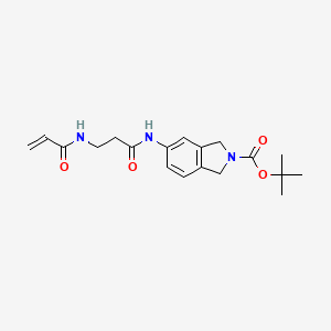 Tert-butyl 5-[3-(prop-2-enoylamino)propanoylamino]-1,3-dihydroisoindole-2-carboxylate