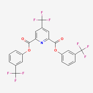 Bis[3-(trifluoromethyl)phenyl] 4-(trifluoromethyl)-2,6-pyridinedicarboxylate