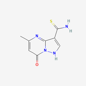 5-Methyl-7-hydroxypyrazolo-[1,5-a]pyrimidine-3-thiocarboxamide