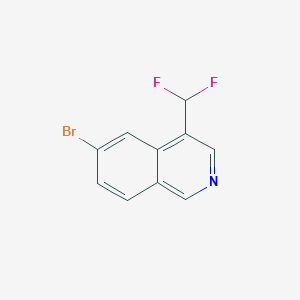 6-Bromo-4-(difluoromethyl)isoquinoline