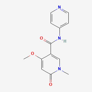 4-methoxy-1-methyl-6-oxo-N-(pyridin-4-yl)-1,6-dihydropyridine-3-carboxamide