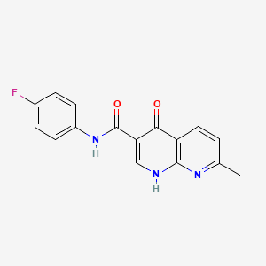 N-(4-fluorophenyl)-7-methyl-4-oxo-1,4-dihydro-1,8-naphthyridine-3-carboxamide