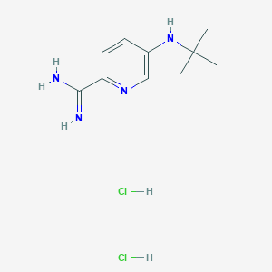 5-(Tert-butylamino)pyridine-2-carboximidamide dihydrochloride