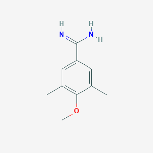 molecular formula C10H14N2O B2779571 4-Methoxy-3,5-dimethylbenzimidamide CAS No. 1260836-72-3