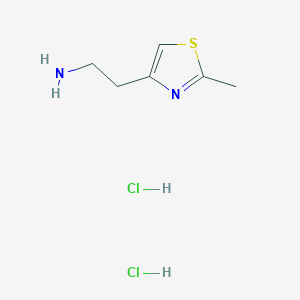 B2779578 2-(2-Methyl-1,3-thiazol-4-yl)ethanamine;dihydrochloride CAS No. 1195522-17-8