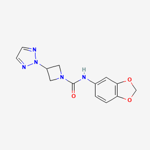 N-(1,3-Benzodioxol-5-yl)-3-(triazol-2-yl)azetidine-1-carboxamide