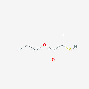 molecular formula C6H12O2S B027796 Propyl 2-mercaptopropionate CAS No. 19788-50-2