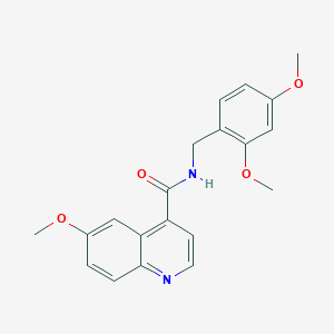 N-[(2,4-dimethoxyphenyl)methyl]-6-methoxyquinoline-4-carboxamide