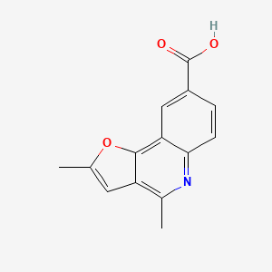 molecular formula C14H11NO3 B2779631 2,4-Dimethyl-furo[3,2-c]quinoline-8-carboxylic acid CAS No. 134204-97-0
