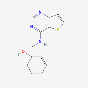 1-[(Thieno[3,2-d]pyrimidin-4-ylamino)methyl]cyclohex-2-en-1-ol