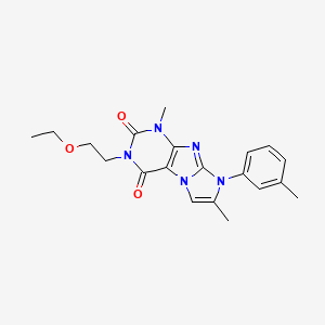 3-(2-ethoxyethyl)-1,7-dimethyl-8-(m-tolyl)-1H-imidazo[2,1-f]purine-2,4(3H,8H)-dione