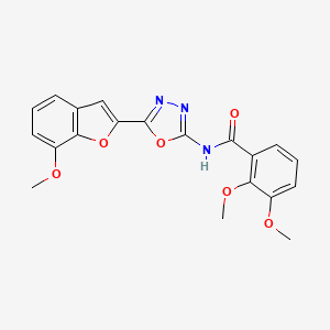 2,3-dimethoxy-N-(5-(7-methoxybenzofuran-2-yl)-1,3,4-oxadiazol-2-yl)benzamide