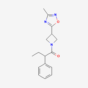 1-(3-(3-Methyl-1,2,4-oxadiazol-5-yl)azetidin-1-yl)-2-phenylbutan-1-one