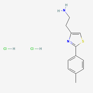 2-[2-(4-Methylphenyl)-1,3-thiazol-4-yl]ethanamine;dihydrochloride
