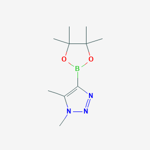 1,5-dimethyl-4-(tetramethyl-1,3,2-dioxaborolan-2-yl)-1H-1,2,3-triazole
