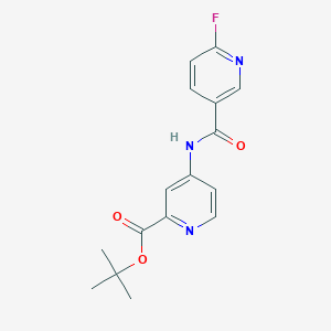 Tert-butyl 4-[(6-fluoropyridine-3-carbonyl)amino]pyridine-2-carboxylate
