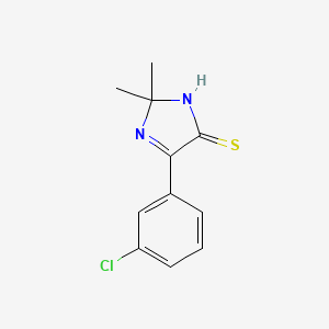 5-(3-chlorophenyl)-2,2-dimethyl-2,3-dihydro-4H-imidazole-4-thione