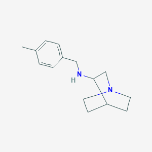 molecular formula C15H22N2 B2779709 N-[(4-methylphenyl)methyl]-1-azabicyclo[2.2.2]octan-3-amine CAS No. 939752-61-1