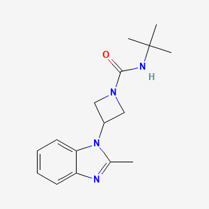 molecular formula C16H22N4O B2779729 N-tert-butyl-3-(2-methyl-1H-1,3-benzodiazol-1-yl)azetidine-1-carboxamide CAS No. 2380175-98-2