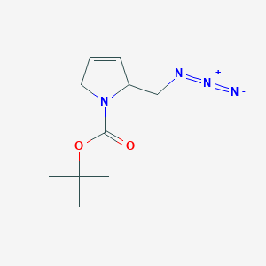 molecular formula C10H16N4O2 B2779747 Tert-butyl 2-(azidomethyl)-2,5-dihydropyrrole-1-carboxylate CAS No. 2416229-97-3