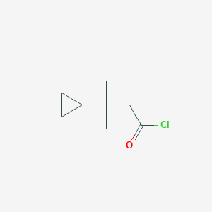 molecular formula C8H13ClO B2779771 3-Cyclopropyl-3-methylbutanoyl chloride CAS No. 1021939-07-0