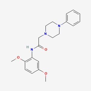 molecular formula C20H25N3O3 B2779813 N-(2,5-dimethoxyphenyl)-2-(4-phenylpiperazin-1-yl)acetamide CAS No. 848050-39-5