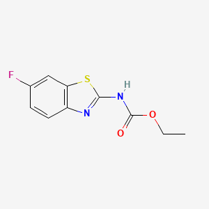 molecular formula C10H9FN2O2S B2779819 ethyl N-(6-fluoro-1,3-benzothiazol-2-yl)carbamate CAS No. 349147-16-6