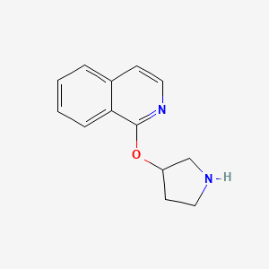 molecular formula C13H14N2O B2779944 1-(3-pyrrolidinyloxy)Isoquinoline CAS No. 752949-83-0