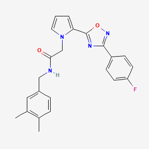 N-(3,4-dimethylbenzyl)-2-(2-(3-(4-fluorophenyl)-1,2,4-oxadiazol-5-yl)-1H-pyrrol-1-yl)acetamide